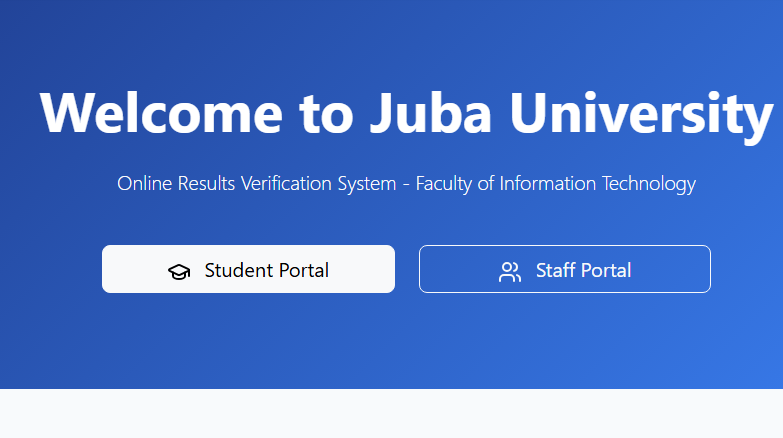 Juba University Results Management System